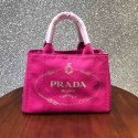 Luxury Prada Fabric Printed Tote 1BG439 rose JH05531Kv15