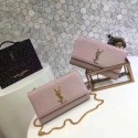 Luxury Yves Saint Laurent Croco Leather Shoulder Bag 2811 pink JH08278NG76