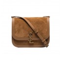 Luxury Yves Saint Laurent IN SUEDE AND SMOOTH LEATHER Y535025E brown JH07730vA83