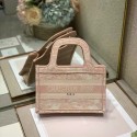 MINI DIOR BOOK TOTE Embroidery S5475Z pink JH06753Pg44