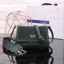 Prada Cahier Leather Shoulder Bag 7397 green JH05636AS50