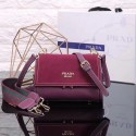 Prada Cahier Leather Shoulder Bag 7397 rose JH05635gs78