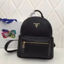 Prada Calf leather backpack 2819 black JH05297lU52