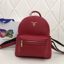 Prada Calf leather backpack 2819 red JH05296Mo27