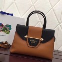 Prada Calf leather bag 13709 brown JH05347fk36
