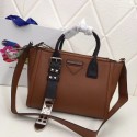 Prada Concept Leather handbag 1BA175 Brown JH05462Ks55