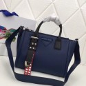 Prada Concept Leather handbag 1BA175 dark blue JH05463nB47
