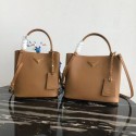 Prada Double Saffiano leather bag 1BA211 Apricot JH05363KD63
