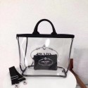 Prada Fabric and Plexiglas handbag 1BG164 black JH05556HM85