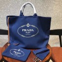 Prada fabric handbag 1BG161 blue JH05545vn84