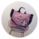 Prada fabric handbag 1BG161 red&black JH05548Nx98