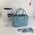Prada Galleria Small Saffiano Leather Bag BN2316 light blue JH05332NR41