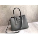 Prada Leather handbag 1BG148 grey JH05377eR54