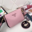 Prada leather shoulder bag 66136 pink JH05293bz90