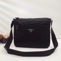 Prada Nylon and leather shoulder bag BT0421 black JH05467vj67