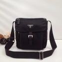 Prada Nylon and leather shoulder bag BT8994 black JH05479IZ26