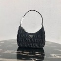 Prada Nylon and Saffiano leather mini bag 1NE204 black JH05131mD58