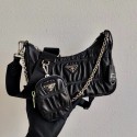 Prada Re-Edition 2005 leather bag 1BH20 black JH04890Js36