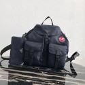 Prada Re-Nylon backpack 1BZ811 black&red JH05111KG16