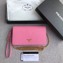 Prada Saffiano Leather Mini Bag 1HZ029 pink JH05472Pe30