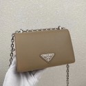 Prada Saffiano leather mini shoulder bag 2BD032 apricot JH04987um78