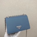 Prada Saffiano leather mini shoulder bag 2BD032 blue JH04988dA83