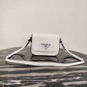 Prada Saffiano leather mini shoulder bag 2BD249 white JH04985Op64