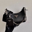 Prada Saffiano leather mini shoulder bag 2BH204 black JH04971GJ97