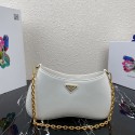 Prada Saffiano leather shoulder bag 2BC148 white JH04937Js85