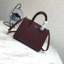 Prada saffiano lux tote original leather bag bn4458 Wine JH05590QV85