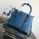 Prada Saffiano original Leather Tote Bag BN2838 blue JH05262YK70