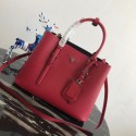 Prada Saffiano original Leather Tote Bag BN2838 red JH05265Jy64