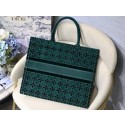 Replica AAAAA DIOR BOOK TOTE green Cannage Embroidered Velvet M1286Z JH06885st72