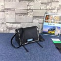 Replica AAAAA Prada Etiquette Messenger Bag Calfskin Leather 1BD082 black JH05705st72