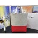 Replica Celine CABAS Tote Bag 3365 Apricot with red JH06270kq23