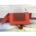 Replica Celine frame Bag Original Calf Leather 5756 Orange .red JH06112UD97