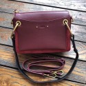 Replica CHLOE Roy leather and suede small shoulder bag 20657 Plum purple JH08896Ha32