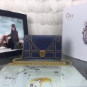 Replica Dior CANNAGE Original sheepskin Leather mini Shoulder Bag 3709 blue JH07442Aj18