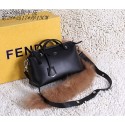 Replica Fendi tote bags calfskin leather 2350 black JH08775qj24
