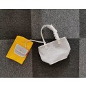 Replica Luxury Goyard Calfskin Leather Mini Tote Bag 6782 Light Grey JH06657hA88