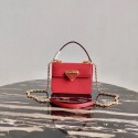 Replica Luxury Prada Saffiano leather Prada Symbole bag 1BN021 red JH04887hA88