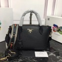 Replica Prada Calf leather bag 1BA111 black JH05290ap60
