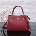 Replica Prada Calfskin Leather Tote Bag 0902 red JH05657pe68