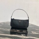 Replica Prada Re-Edition nylon Tote bag 1N1419 black JH05101bO20
