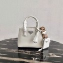 Replica Prada Saffiano leather mini-bag 1BA296 White JH05023oV69