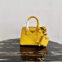 Replica Prada Saffiano leather mini-bag 1BA296 yellow JH05021QF99