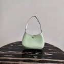 Replica Prada Saffiano leather shoulder bag 2BC499 green JH04932UD97
