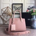 Replica Top Prada Bibliotheque Handbag in Calf Leather 1BA156 Pink JH05596Lo91
