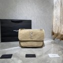 Replica Yves Saint Laurent IN SUEDE AND SMOOTH LEATHER Y498894E brown JH07712tp14