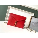 SAINT LAURENT Cassandra leather shoulder bag 532750 red JH07873IN59
